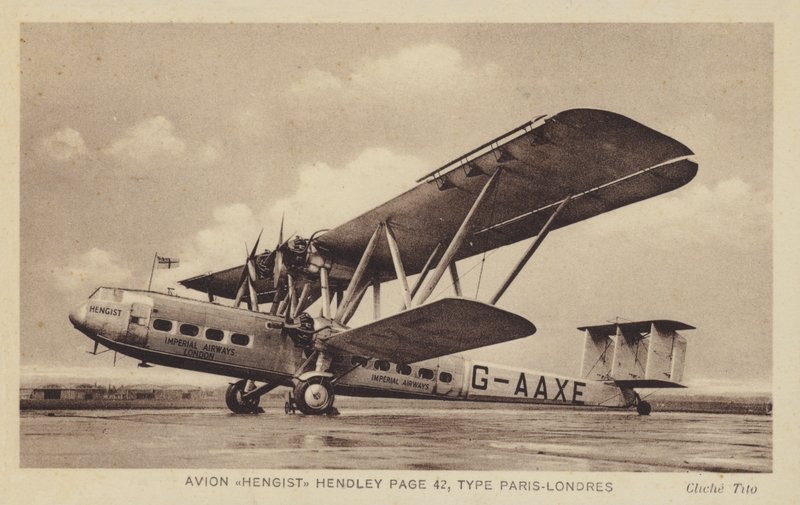 Avion Hengist Hendley 42. oldal, Párizs-London típusa alkotó: French Photographer