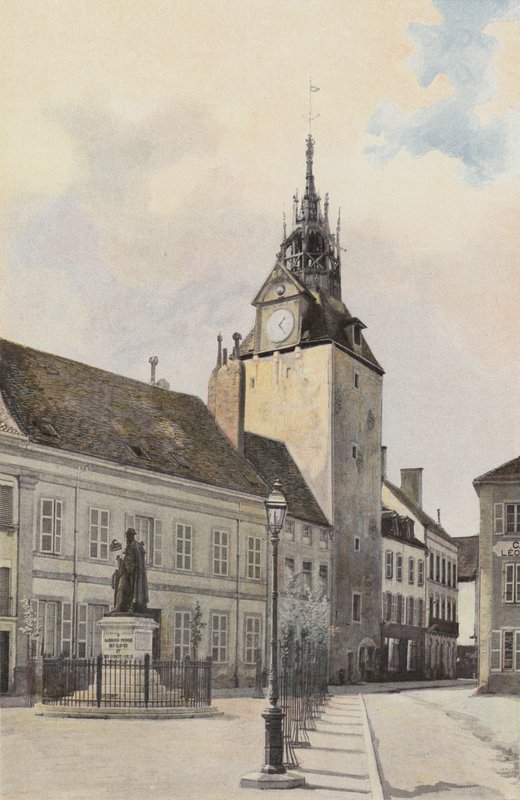 Beaune, harangtorony és G Monge szobra alkotó: French Photographer