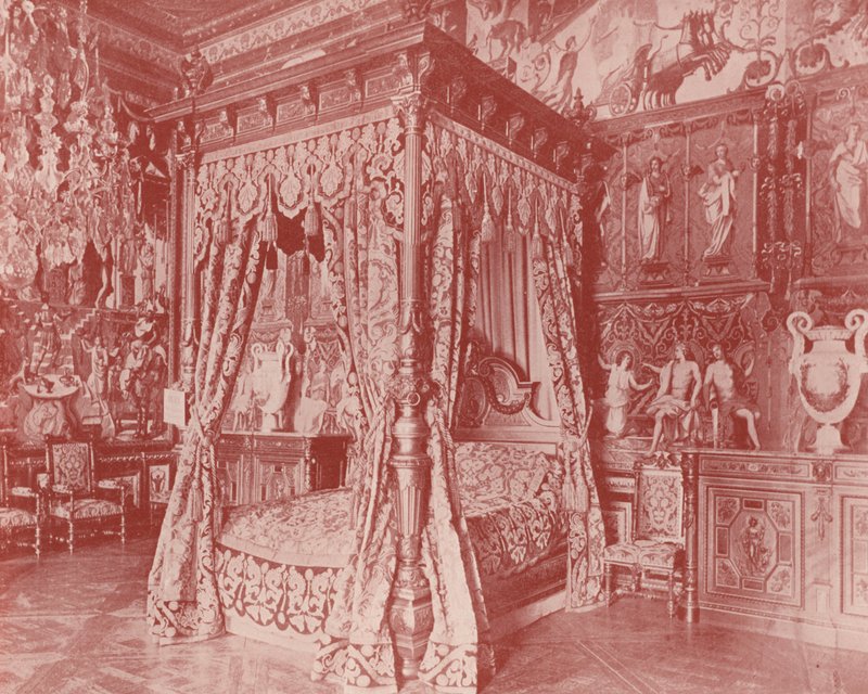 Anne of Austria, Fontainebleau hálószobája (f/w fotó) alkotó: French Photographer