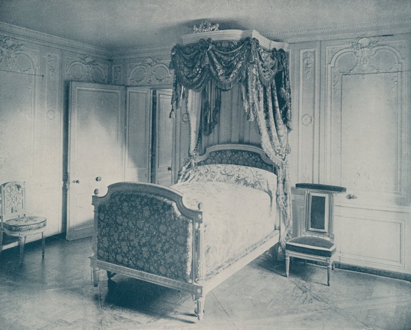Marie Antoinette ágya, Versailles (f/w fotó) alkotó: French Photographer