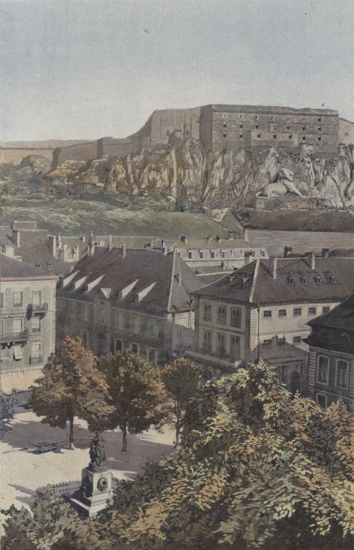 Belfort, Place dArmes és Chateau alkotó: French Photographer