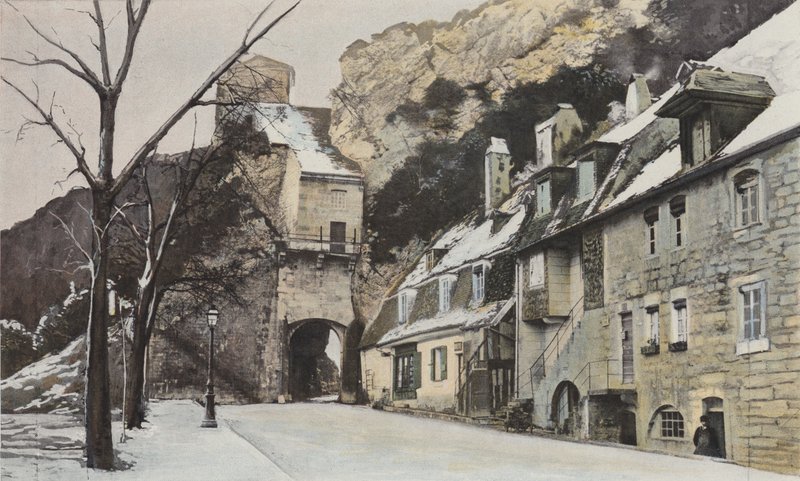 Besancon, Porte Taillee, Kilátás a város oldaláról alkotó: French Photographer