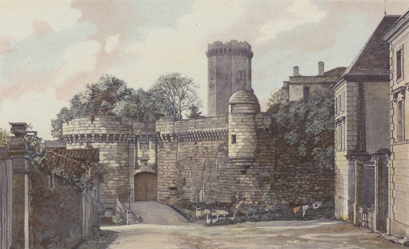 Bourdeilles, Chateau, bejárati oldal alkotó: French Photographer