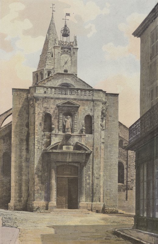 Bourg-Saint-Andeol, templom, homlokzat O alkotó: French Photographer