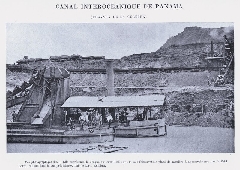 Panama Interoceanic Canal, Culebra Works (f/w fotó) alkotó: French Photographer