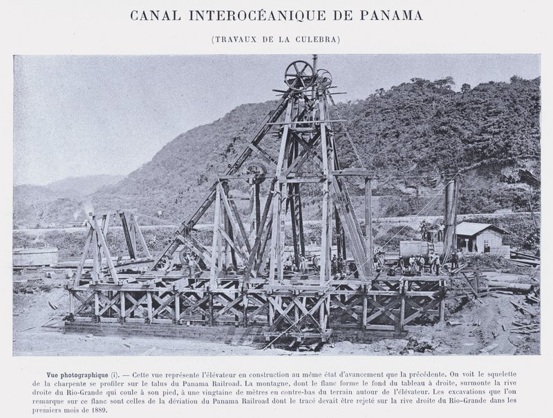 Panama Interoceanic Canal, Culebra Works (f/w fotó) alkotó: French Photographer