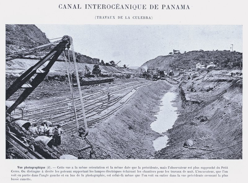 Panama Interoceanic Canal, Culebra Works (f/w fotó) alkotó: French Photographer