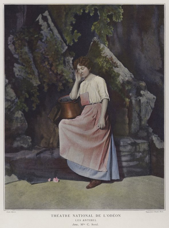 Cecile Sorel Jane szerepében a Les Antibelben (színes fotó) alkotó: French Photographer
