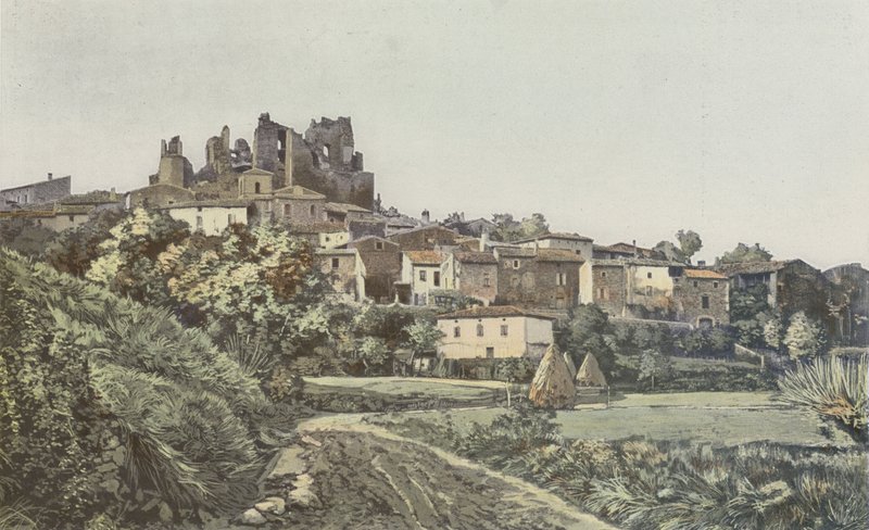 Chabrillan, Általános nézet és a kastély romjai alkotó: French Photographer