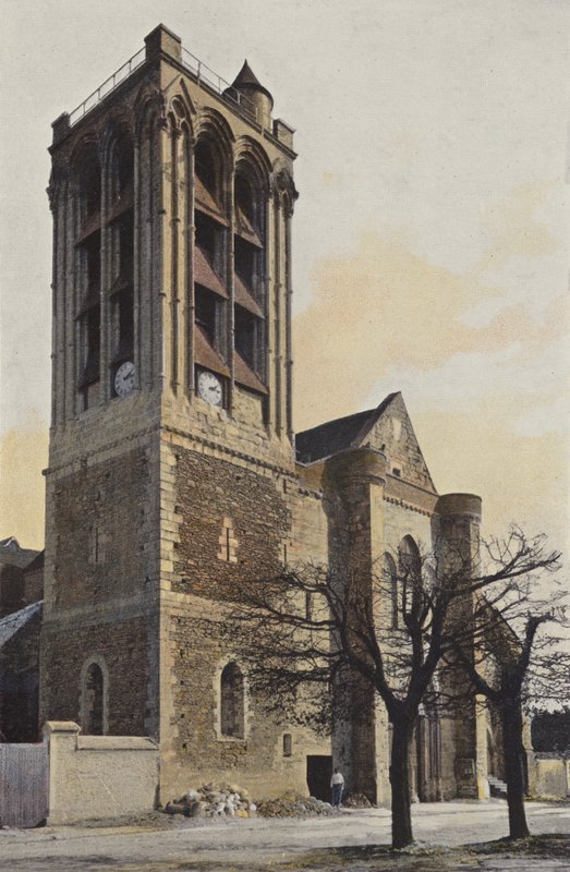 Champeaux, templom, homlokzat O alkotó: French Photographer