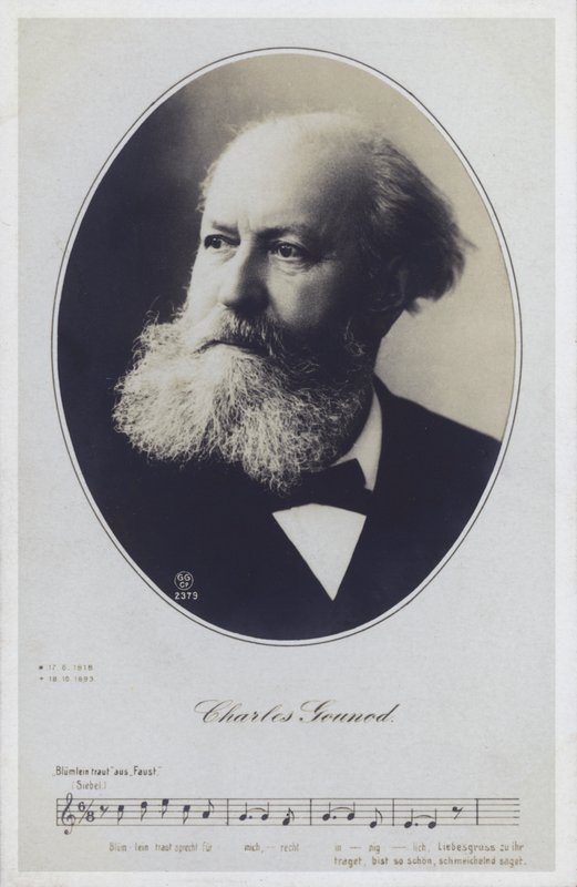 Charles Gounod francia zongoraművész és zeneszerző (f/w fotó) alkotó: French Photographer