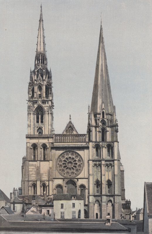 Chartres, Notre-Dame katedrális, homlokzat O alkotó: French Photographer