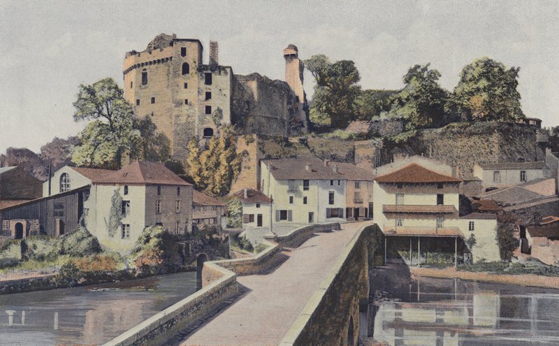 Clisson, Régi híd és a kastély romjai alkotó: French Photographer