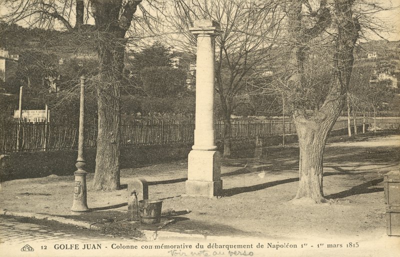 Napóleon 1815. március 1-jei partraszállásának emlékére a Cote d