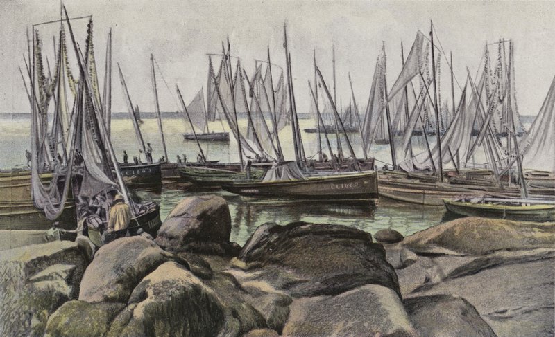 Concarneau, Szardínia halászhajók alkotó: French Photographer