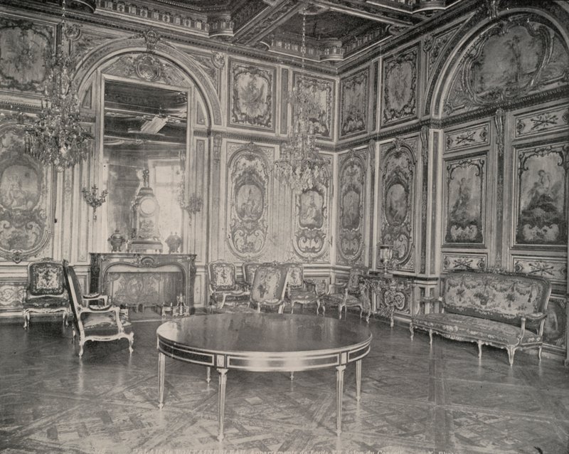 Tanácsadó szoba, Fontainebleau-i palota (f/w fotó) alkotó: French Photographer