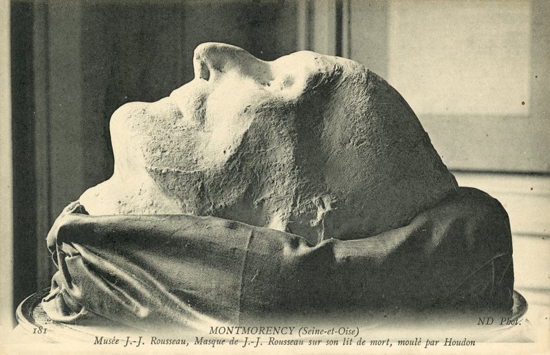 Jean-Jacques Rousseau halotti maszkja, Houdon formálta alkotó: French Photographer