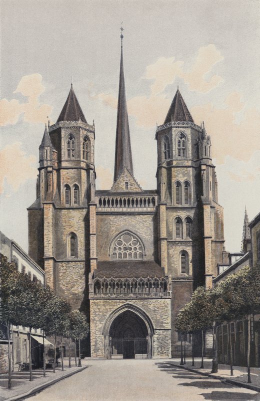 Dijon, Cathedrale Saint-Benign, homlokzat O alkotó: French Photographer