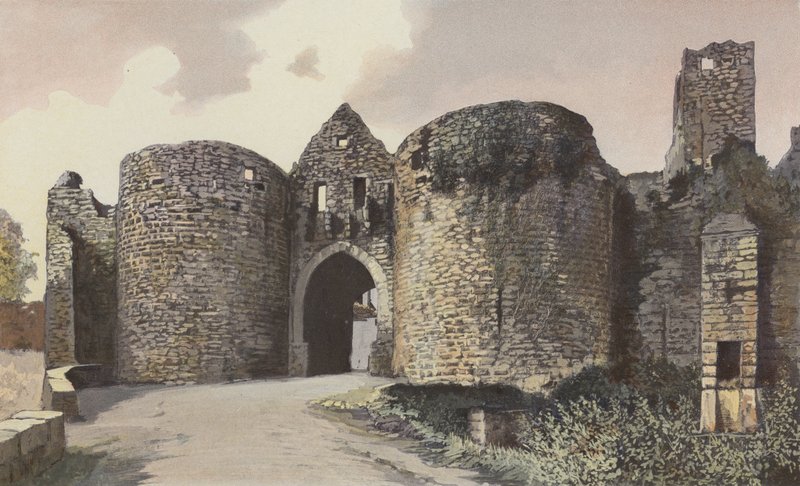 Domme, Porte des Tours és a sáncok maradványai alkotó: French Photographer