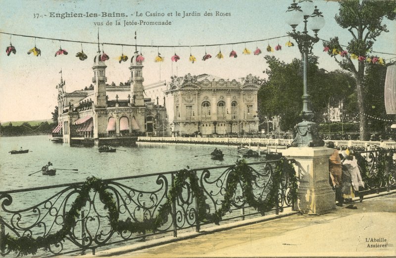 Enghien-Les-Bains, Kaszinó, Rózsakert alkotó: French Photographer