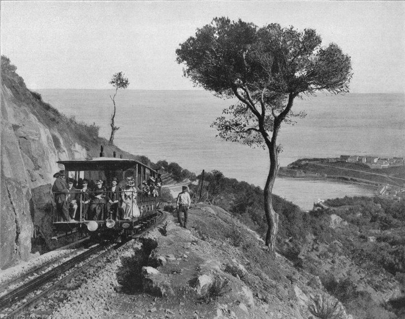 Monaco környéke - The Turbie Rack Railway (f/w fotó) alkotó: French Photographer