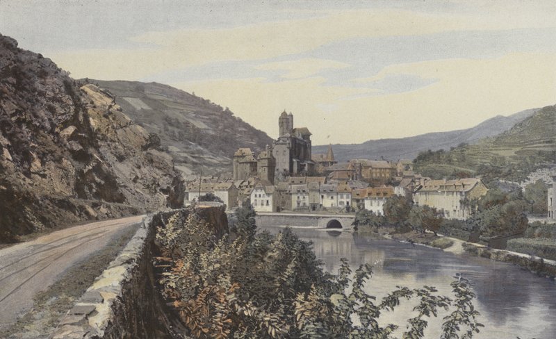 Estaing, Általános nézet, a telek előtt alkotó: French Photographer