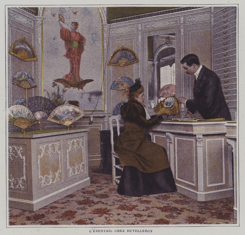 Rajongói a párizsi Duvelleroyban (színes fotó) alkotó: French Photographer