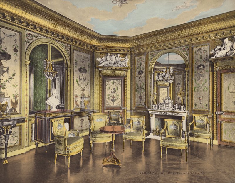 Fontainebleau: Marie-Antoinette budoárja (színes fénykép) alkotó: French Photographer