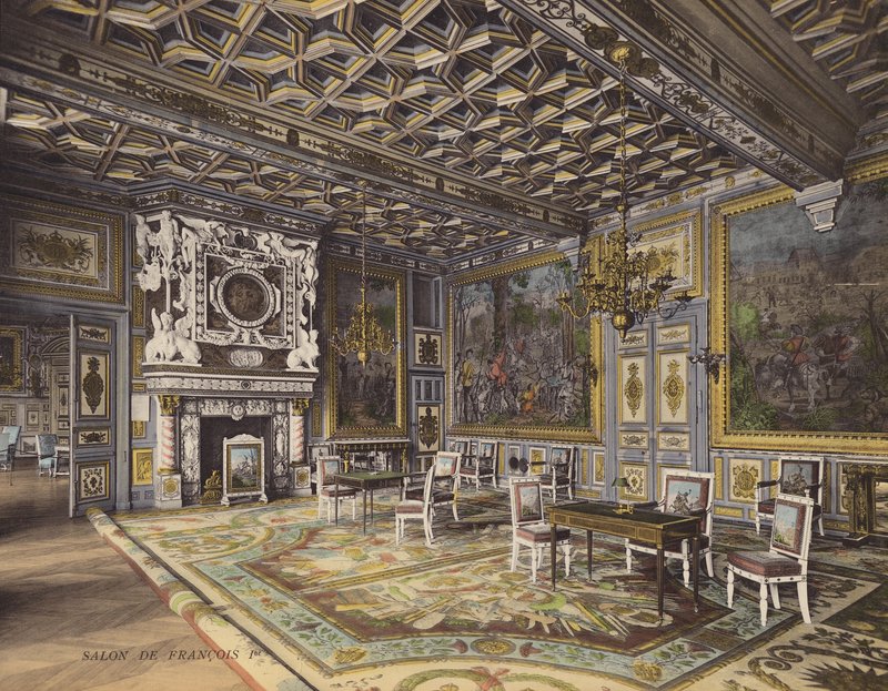 Fontainebleau: I. Ferenc szalonja (színes fotó) alkotó: French Photographer