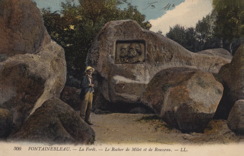 Fontainebleau, La Foret, Milétosz szikla és Rousseau alkotó: French Photographer