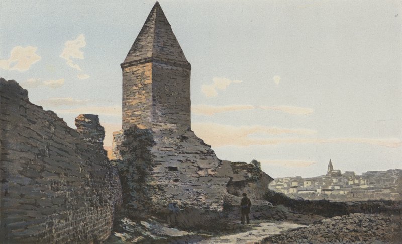 Frejus, római sáncok (Lámpás, úgynevezett Augustus) és általános nézet alkotó: French Photographer