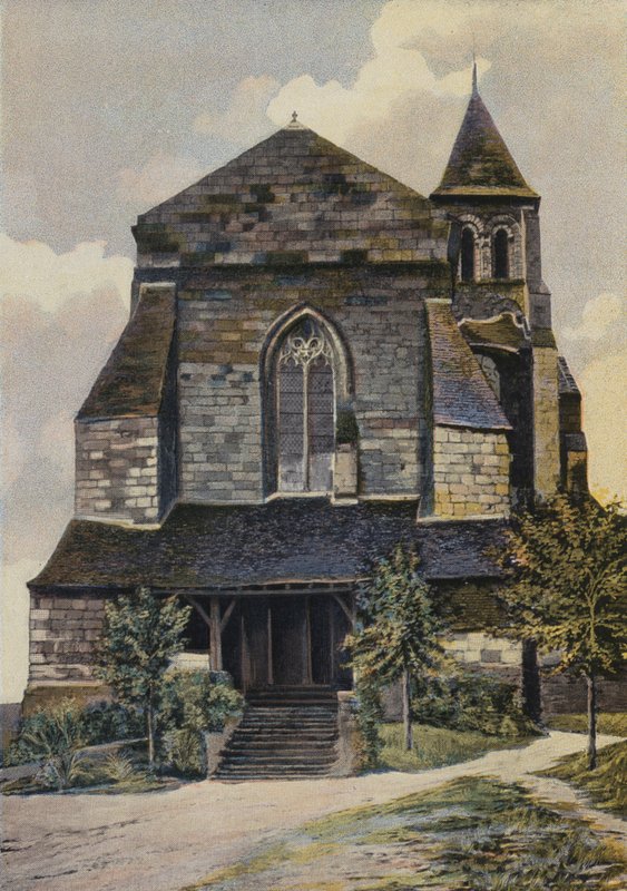 Gennes, St-Veterin templom, O Ensemble (a harangtorony restaurálása előtt) alkotó: French Photographer