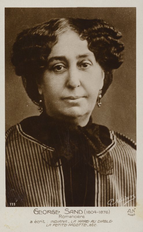George Sand (1804-1876), francia regényíró alkotó: French Photographer