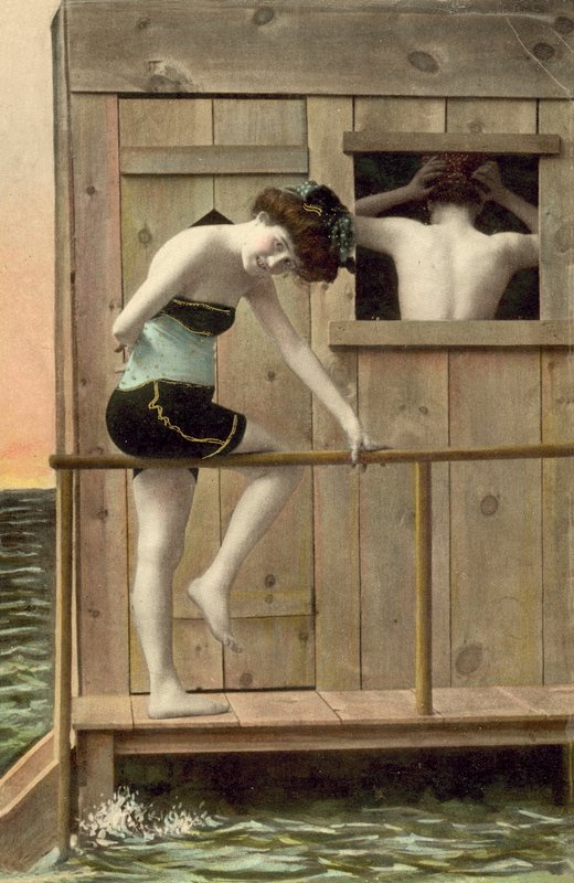 Lányok úszásra készülnek alkotó: French Photographer