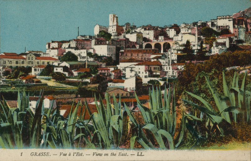 Grasse: Kilátás kelet felé (színes fénykép) alkotó: French Photographer