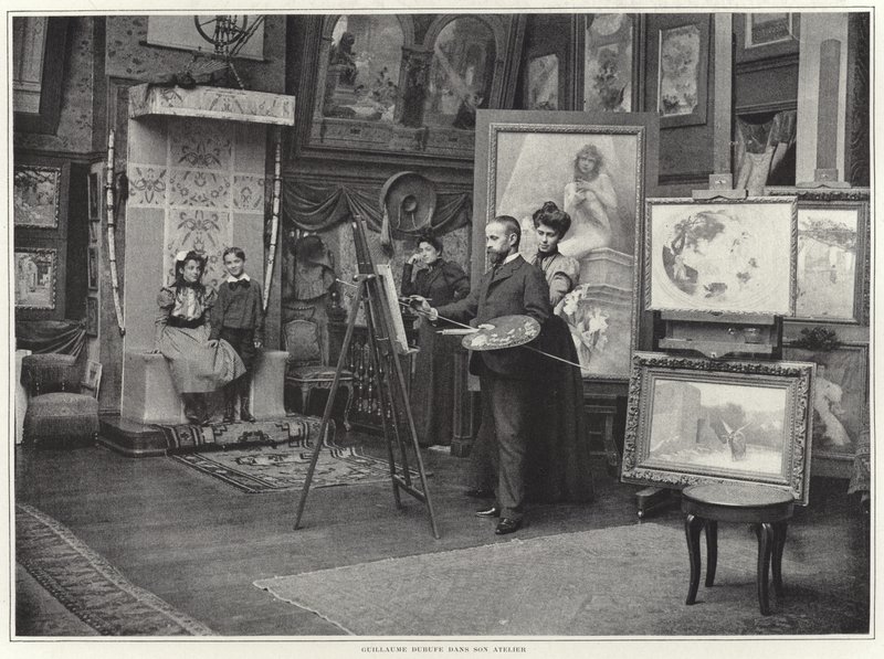Guillaume Dubufe a műhelyében alkotó: French Photographer