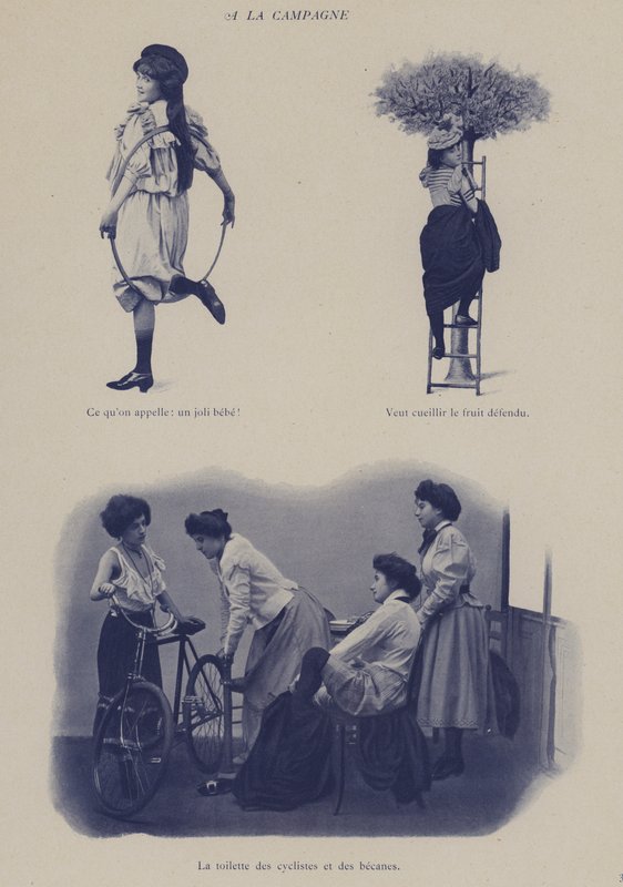 Illusztráció a Petites Parisiennes-hez (vagyis fiatal dolgozó lányok Párizsban) (f/w fotó) alkotó: French Photographer