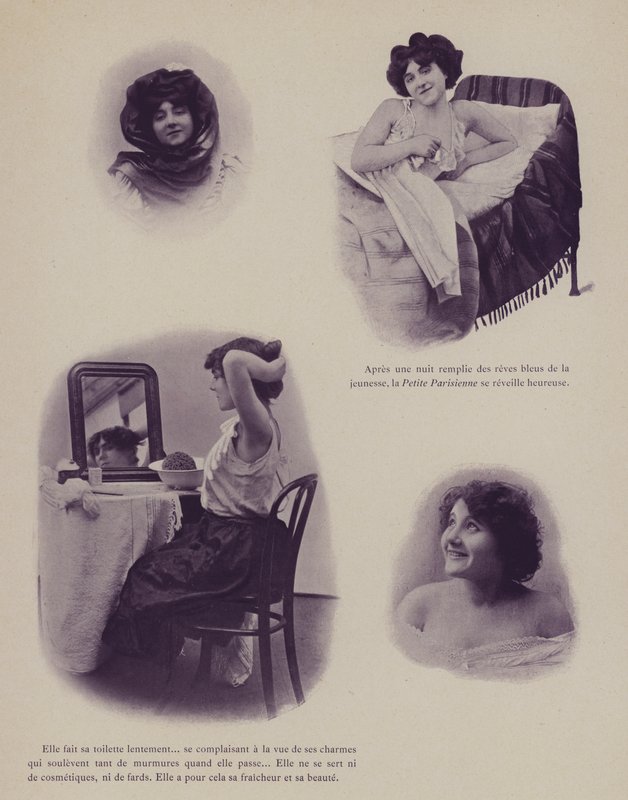 Illusztráció a Petites Parisiennes-hez (vagyis fiatal dolgozó lányok Párizsban) (f/w fotó) alkotó: French Photographer