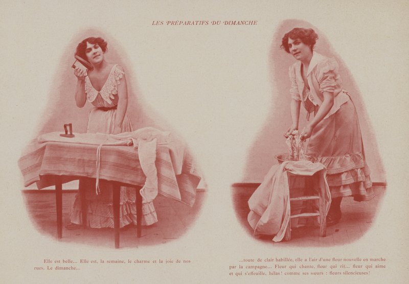 Illusztráció a Petites Parisiennes-hez (vagyis fiatal dolgozó lányok Párizsban) (f/w fotó) alkotó: French Photographer