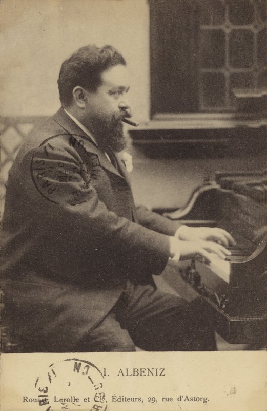 Isaac Albeniz spanyol zongoraművész és zeneszerző (1860-1909) alkotó: French Photographer