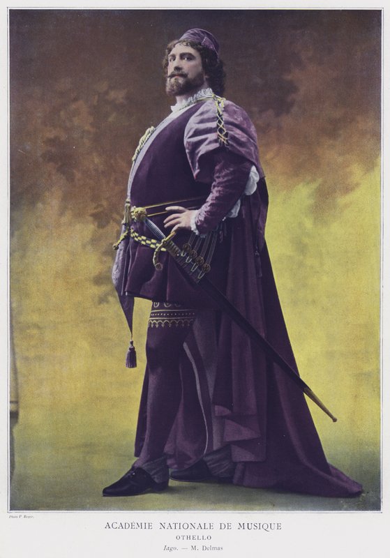 Jean-Francois Delmas Iago szerepében az Othelloban (színes fotó) alkotó: French Photographer