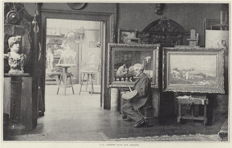 Jean-Leon Gerome műhelyében alkotó: French Photographer