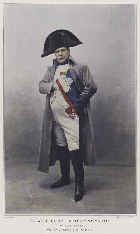 Jean Coquelin Napóleon szerepében a Plus que Reine-ben (színes fotó) alkotó: French Photographer