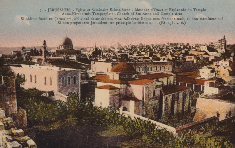 Jeruzsálem, a Szent Anna-templom és a templom környéke alkotó: French Photographer