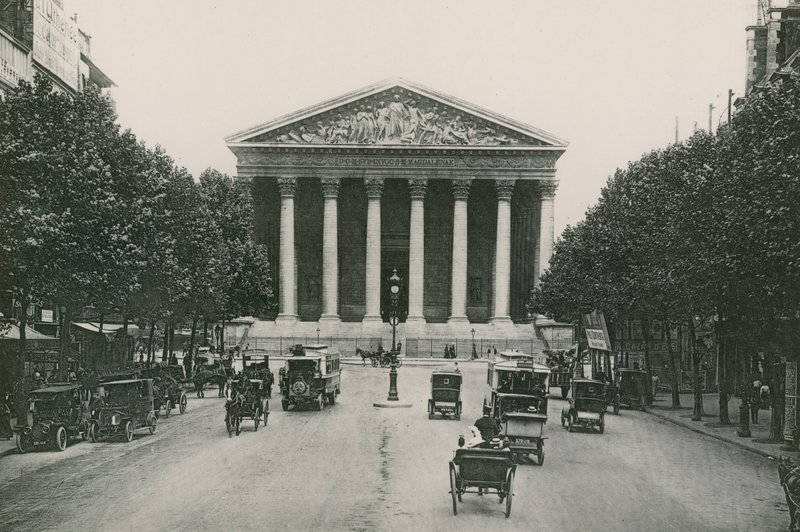 LEglise de la Madeleine, Magdalen-templom (fotógravír) alkotó: French Photographer