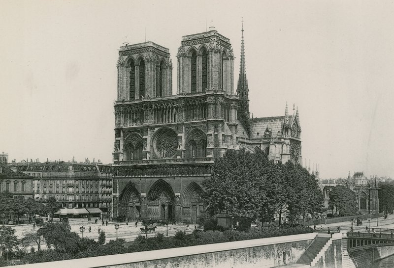 La Cathedrale, Eglise Notre-Dame, Katedrális, Szűzanya templom (fotómélység) alkotó: French Photographer