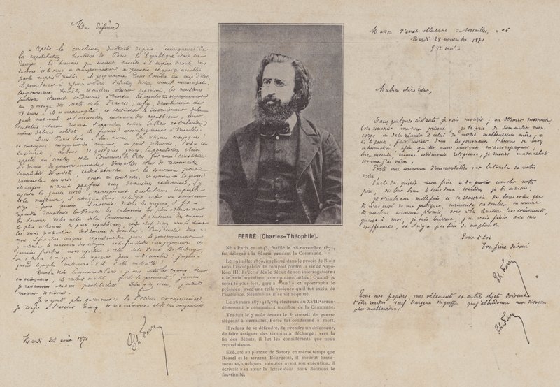 A párizsi kommün, Charles-Theophile Ferre (f/w fotó) alkotó: French Photographer