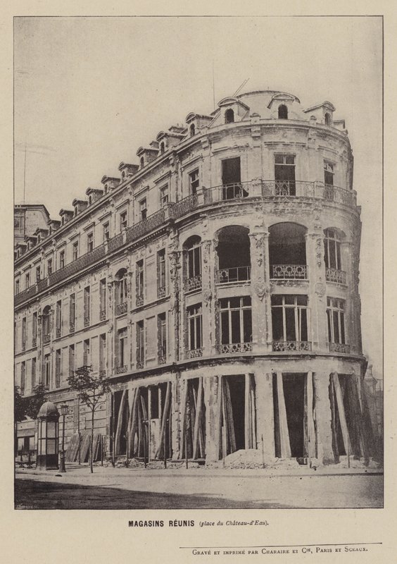 A párizsi kommün, Magasins Reunis, Place du Chateau-d