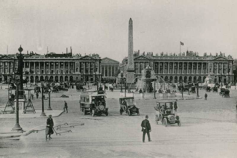 La Place de la Concorde, A Concord helye (fotómetszet) alkotó: French Photographer