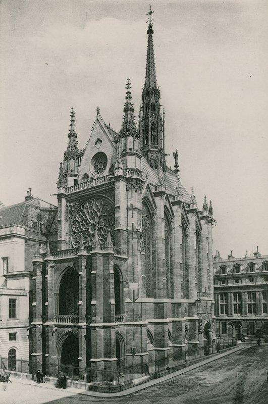 La Sainte-Chapelle, A Szent Kápolna (fotómetszet) alkotó: French Photographer
